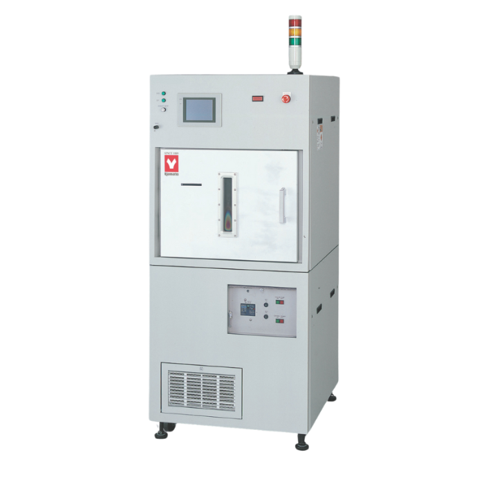 Plasma cleaning generally involves a chambered instrument that looks like an oven.