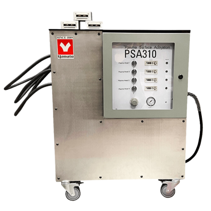 Plasma treatment is generally done   in an “atmospheric” setting, with nozzles.