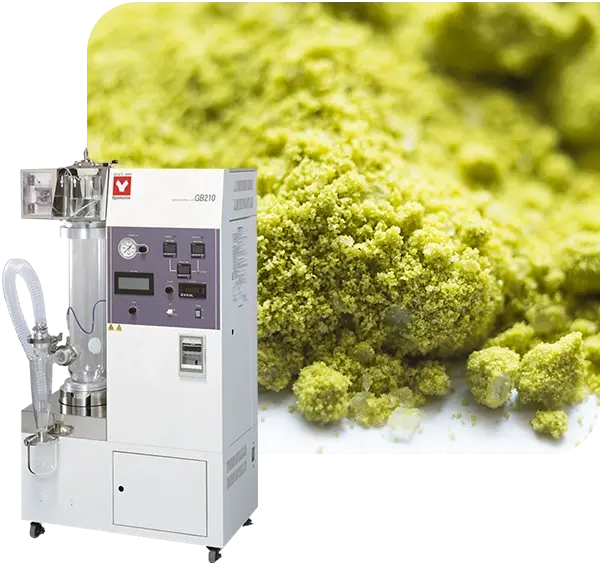 Yamato spray dryer with powder sample